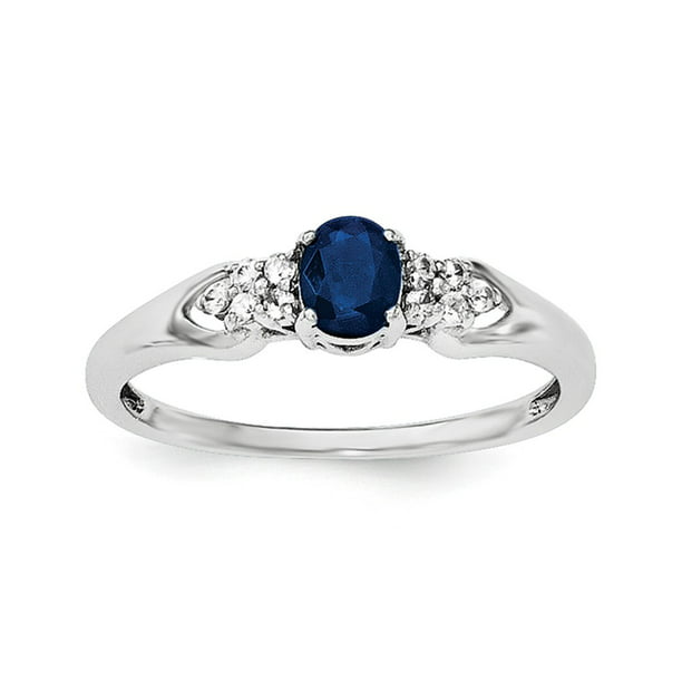 DRESS RING UK N USA 7 Details about   925 STERLING SILVER BLUE WHITE SAPPHIRE
